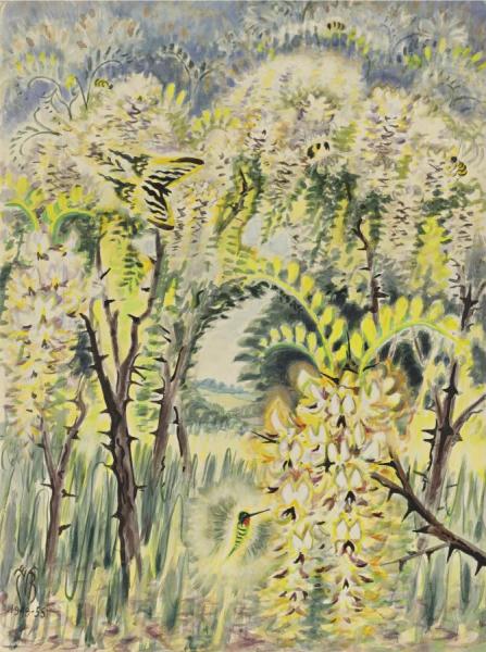 Honey Locust In Bloom by Charles Ephraim Burchfield