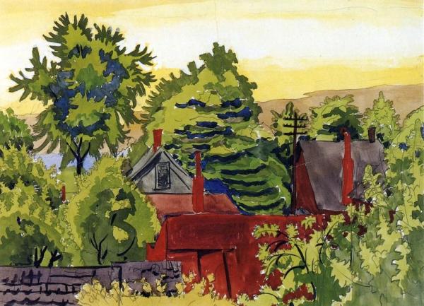 House And Trees by Charles Ephraim Burchfield