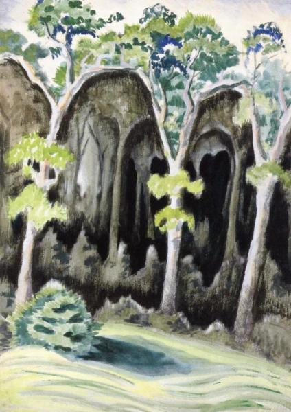 In The Deep Woods by Charles Ephraim Burchfield