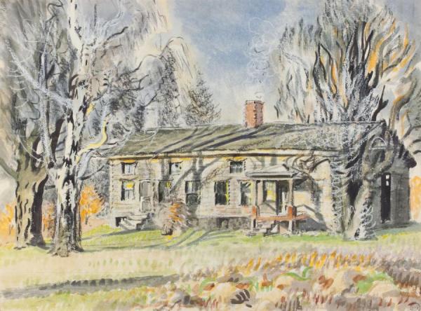 Long House,north Of Wyoming Village,1951 by Charles Ephraim Burchfield