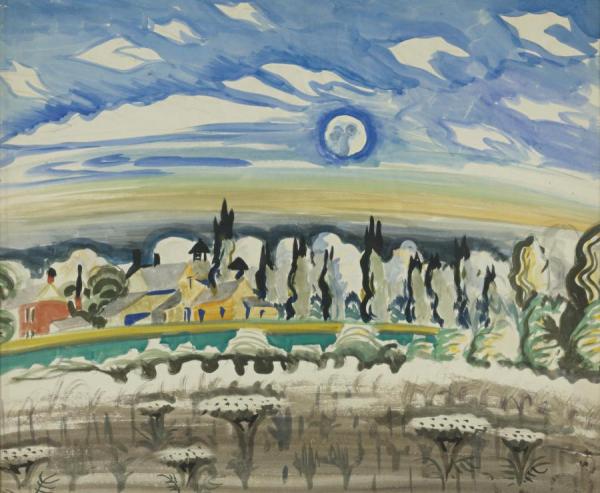 Moon Over Village by Charles Ephraim Burchfield