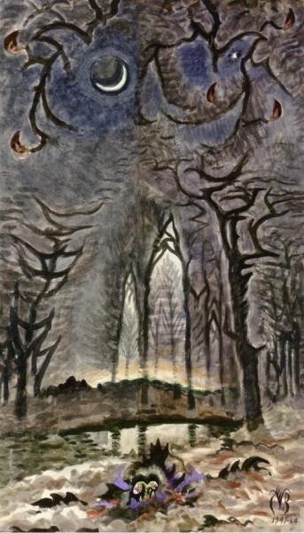New Moon In The Woods by Charles Ephraim Burchfield