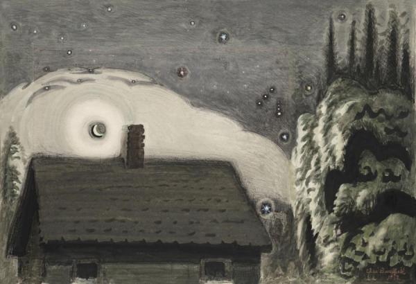 Orion And The Moon, 1917 by Charles Ephraim Burchfield