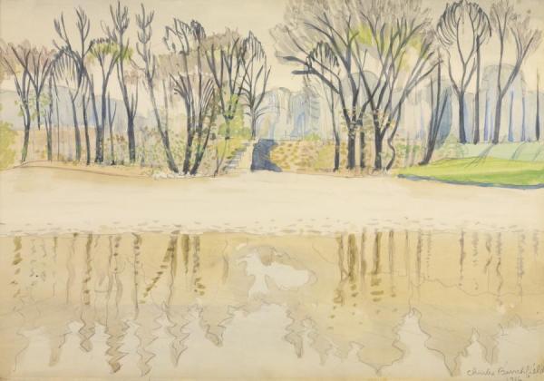 Pond In Spring (wade Park, Cleveland) May 1916 by Charles Ephraim Burchfield