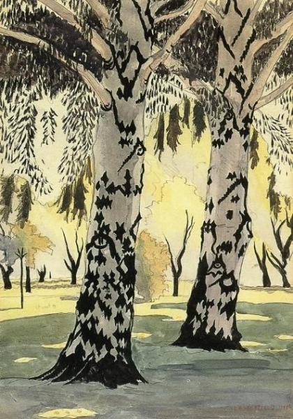 Poplars In May by Charles Ephraim Burchfield