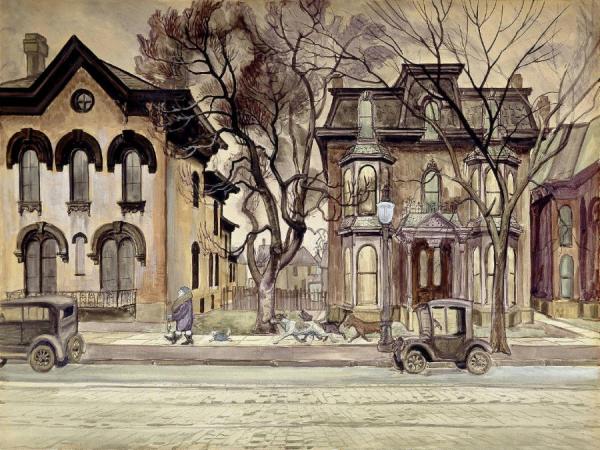 Promenade by Charles Ephraim Burchfield Oil Painting Reproductions