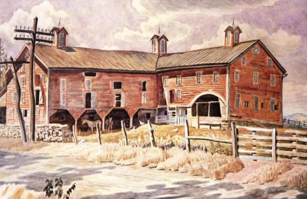 Red Barn (beech Creek, Pennsylvania) by Charles Ephraim Burchfield