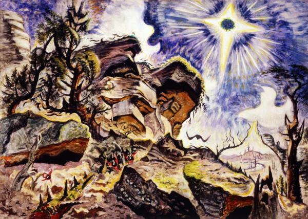 Sun And Rocks by Charles Ephraim Burchfield