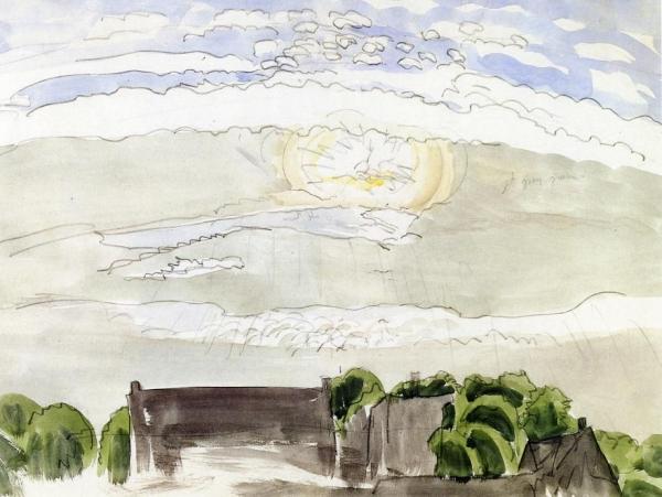 Sun Breaking Through The Clouds by Charles Ephraim Burchfield
