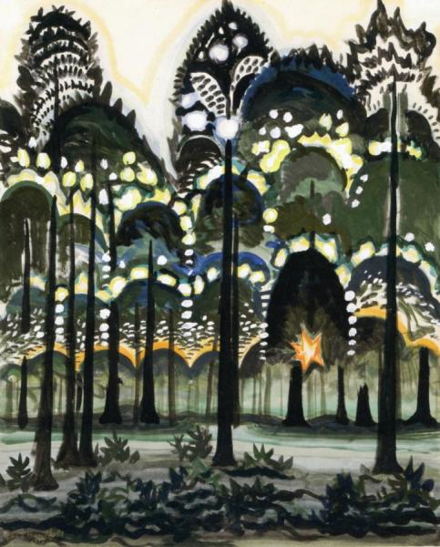 Sunrise In The Forest by Charles Ephraim Burchfield