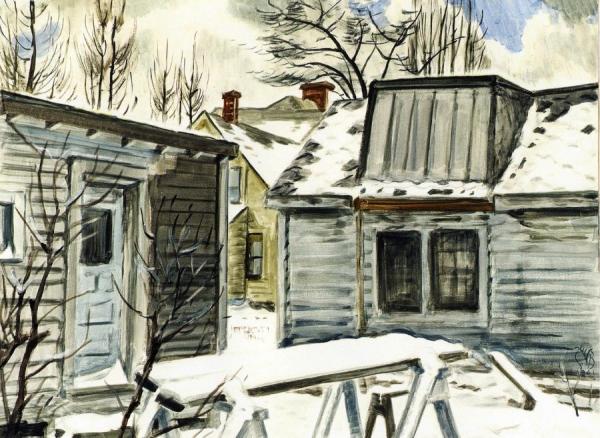 The Artist's Studio by Charles Ephraim Burchfield