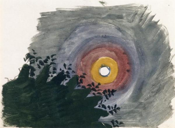 Three Ringed Moon by Charles Ephraim Burchfield