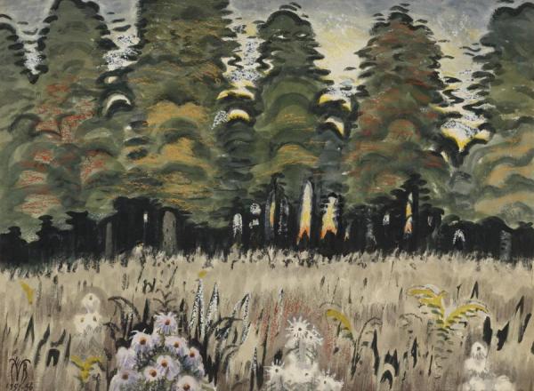 Charles Ephraim Burchfield Trees In Meadow
