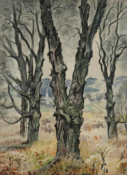 Charles Ephraim Burchfield View Through Trees