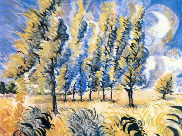Wind Blown Trees by Charles Ephraim Burchfield Oil Painting Reproductions