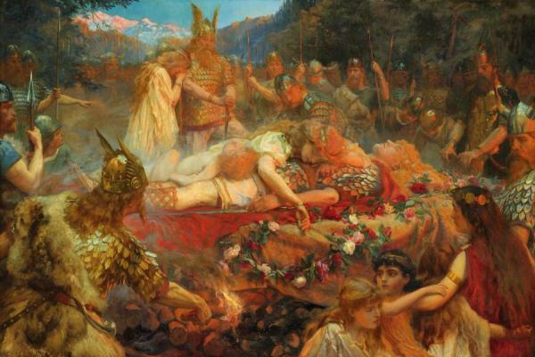 Death Of A Viking Warrior by Charles Ernest Butler