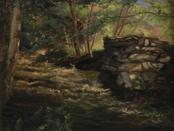 Charles Ernest Butler Falls In The Nant Col, Llanbedr, Near Harlech