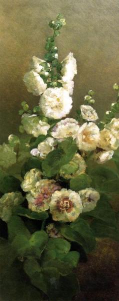 Hollyhocks by Charles Ethan Porter
