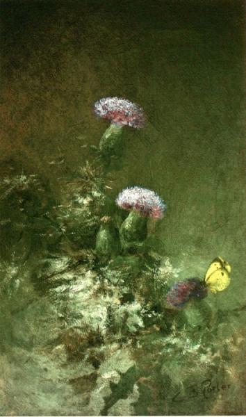 Charles Ethan Porter Thistles With Butterfly