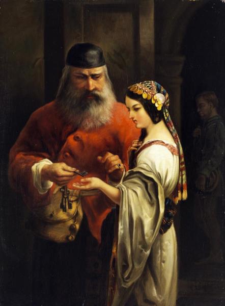 Die Schlüsselübergabe by Charles Frederick Lowcock