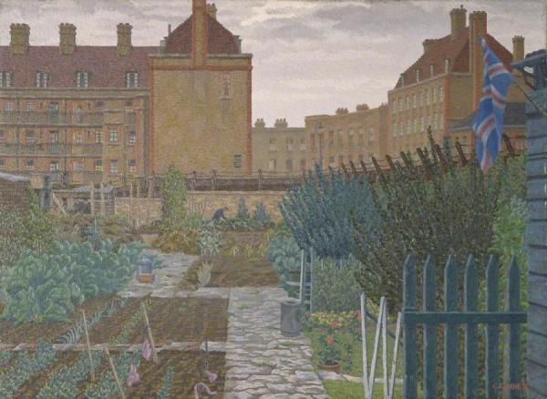 Bethnal Green Allotment by Charles Ginner