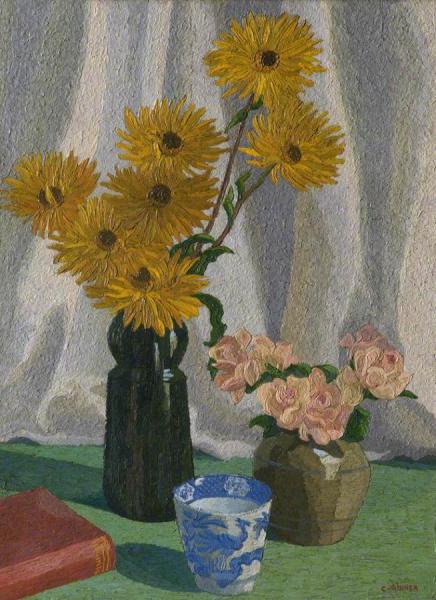 Dwarf Sunflowers by Charles Ginner