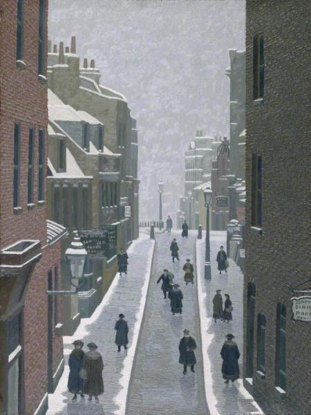 Flask Walk, Hampstead by Charles Ginner