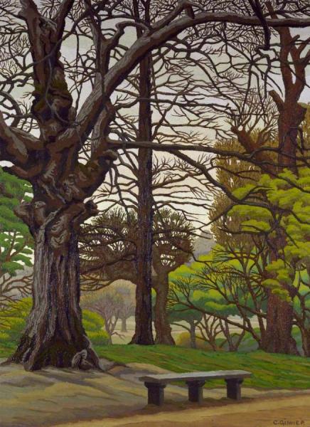 Hampstead Heath - Spring by Charles Ginner