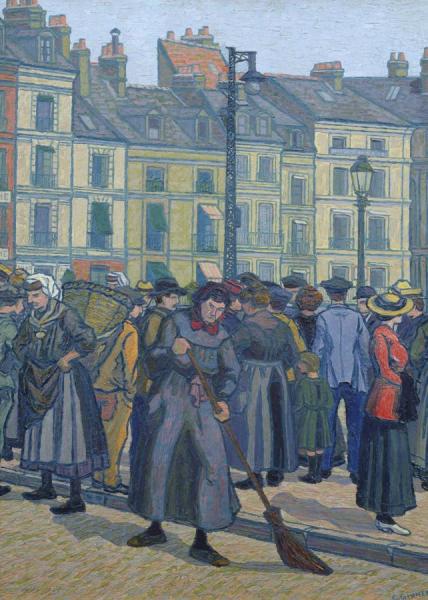 La Vieille Balayeuse, Dieppe by Charles Ginner