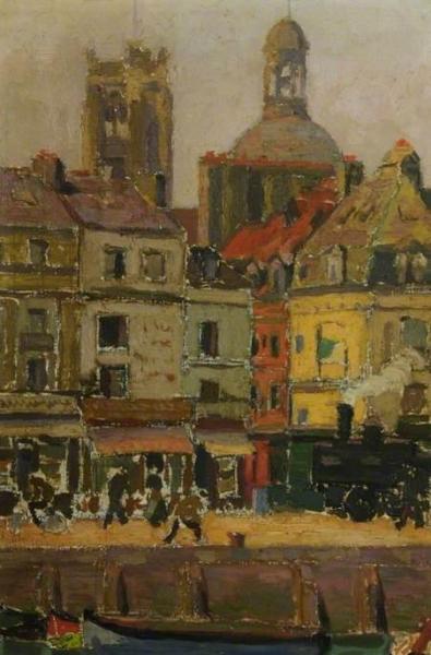 Le Quai Duquesne, Dieppe, France by Charles Ginner Oil Painting Reproductions