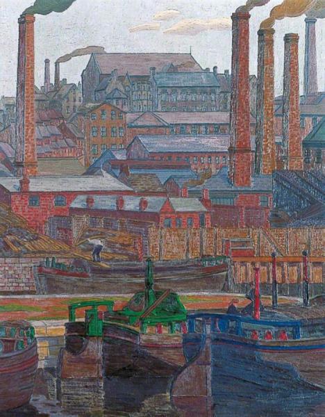 Leeds Canal by Charles Ginner Oil Painting Reproductions