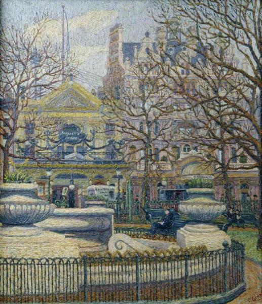 Leicester Square, London by Charles Ginner