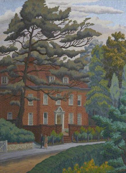 Charles Ginner Red Brick House