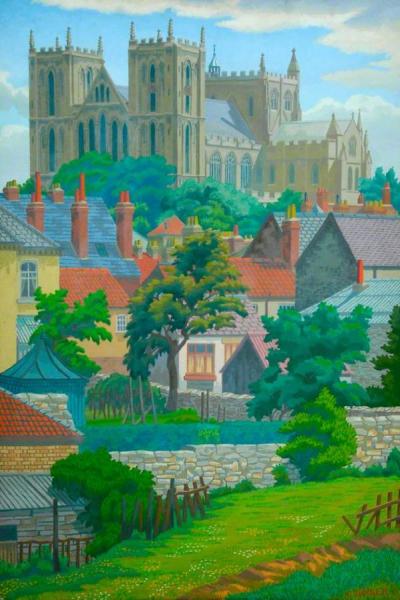 Ripon Cathedral by Charles Ginner