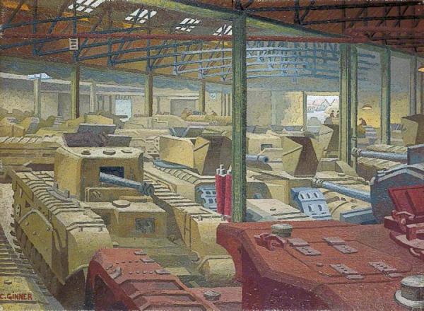 Royal Ordnance Stores by Charles Ginner Oil Painting Reproductions