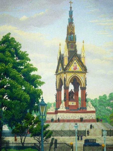 The Albert Memorial by Charles Ginner