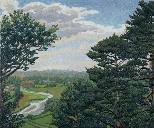 Charles Ginner The Avon, Near Salisbury