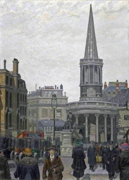 The Church Of All Souls, Langham Place, London by Charles Ginner