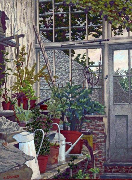 The Greenhouse by Charles Ginner Oil Painting Reproductions