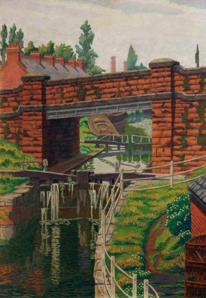 The Lock Gates, Chester by Charles Ginner Oil Painting Reproductions
