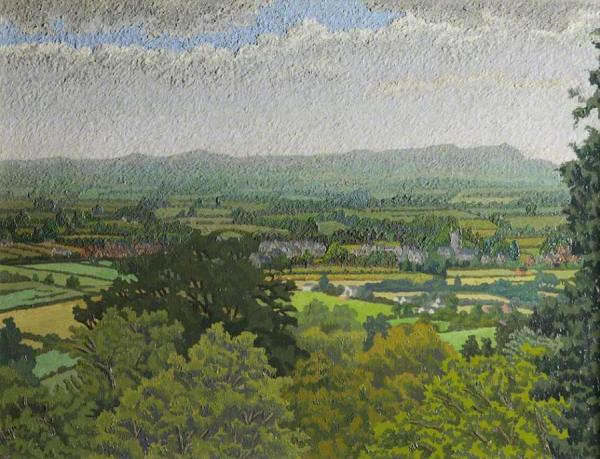 The Malvern Hills, Worcestershire by Charles Ginner