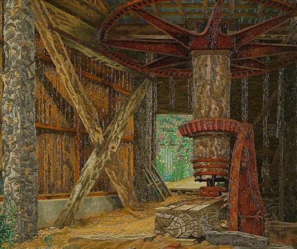 The Old Paper Mill by Charles Ginner