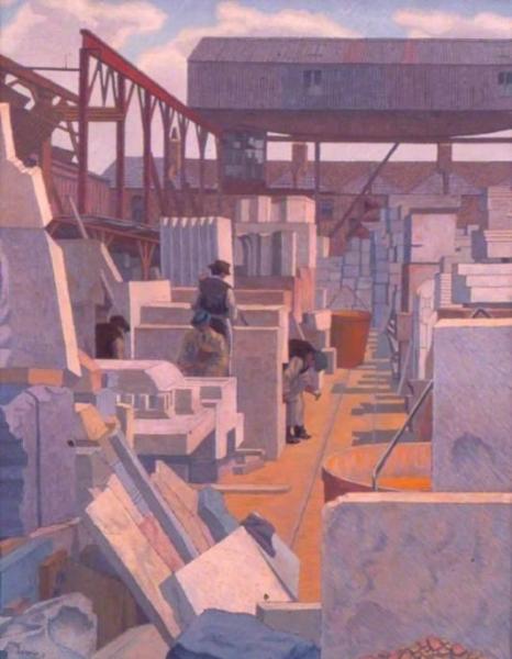 The Stoneman's Yard by Charles Ginner