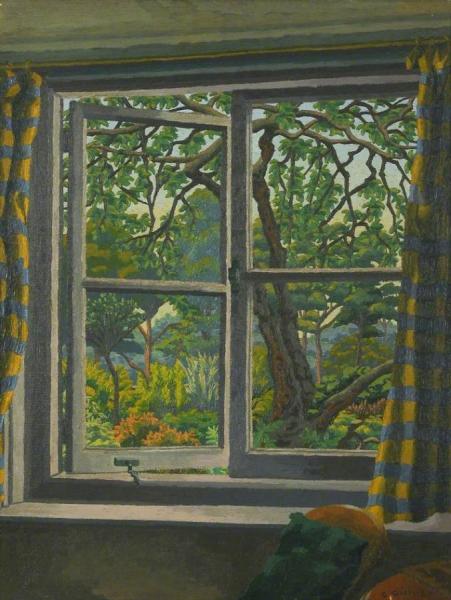 Through A Cottage Window, Shipley, Sussex by Charles Ginner Oil Painting Reproductions