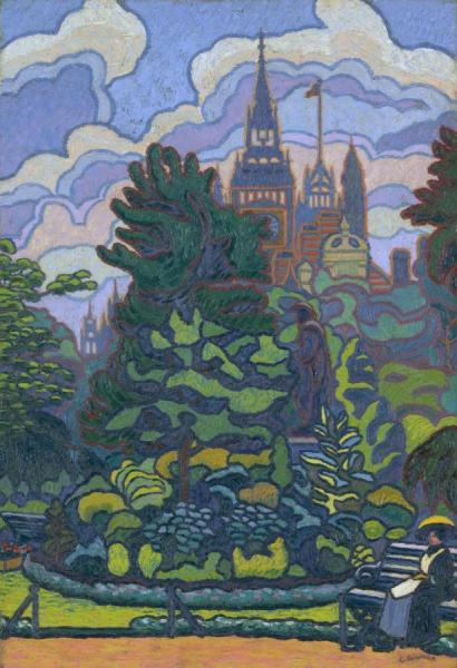 Victoria Embankment Gardens by Charles Ginner Oil Painting Reproductions