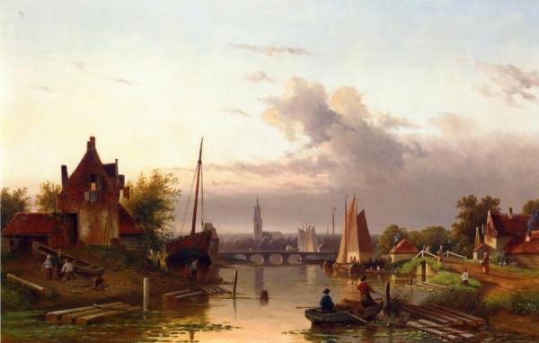 Near Haarlem by Charles Henri Joseph Leickert