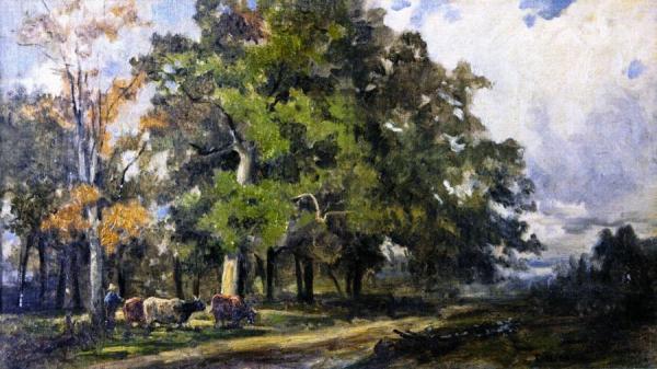 Autumn At Creedmore Oaks, Doughty's Grove, Queens by Charles Henry Miller