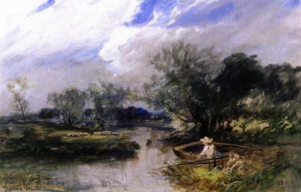 Girl In A Boat by Charles Henry Miller