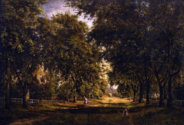 Landscape With Castle by Charles Henry Miller Oil Painting Reproductions