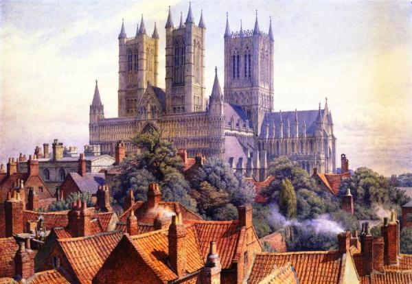 Lincoln Cathedral by Charles Herbert Moore